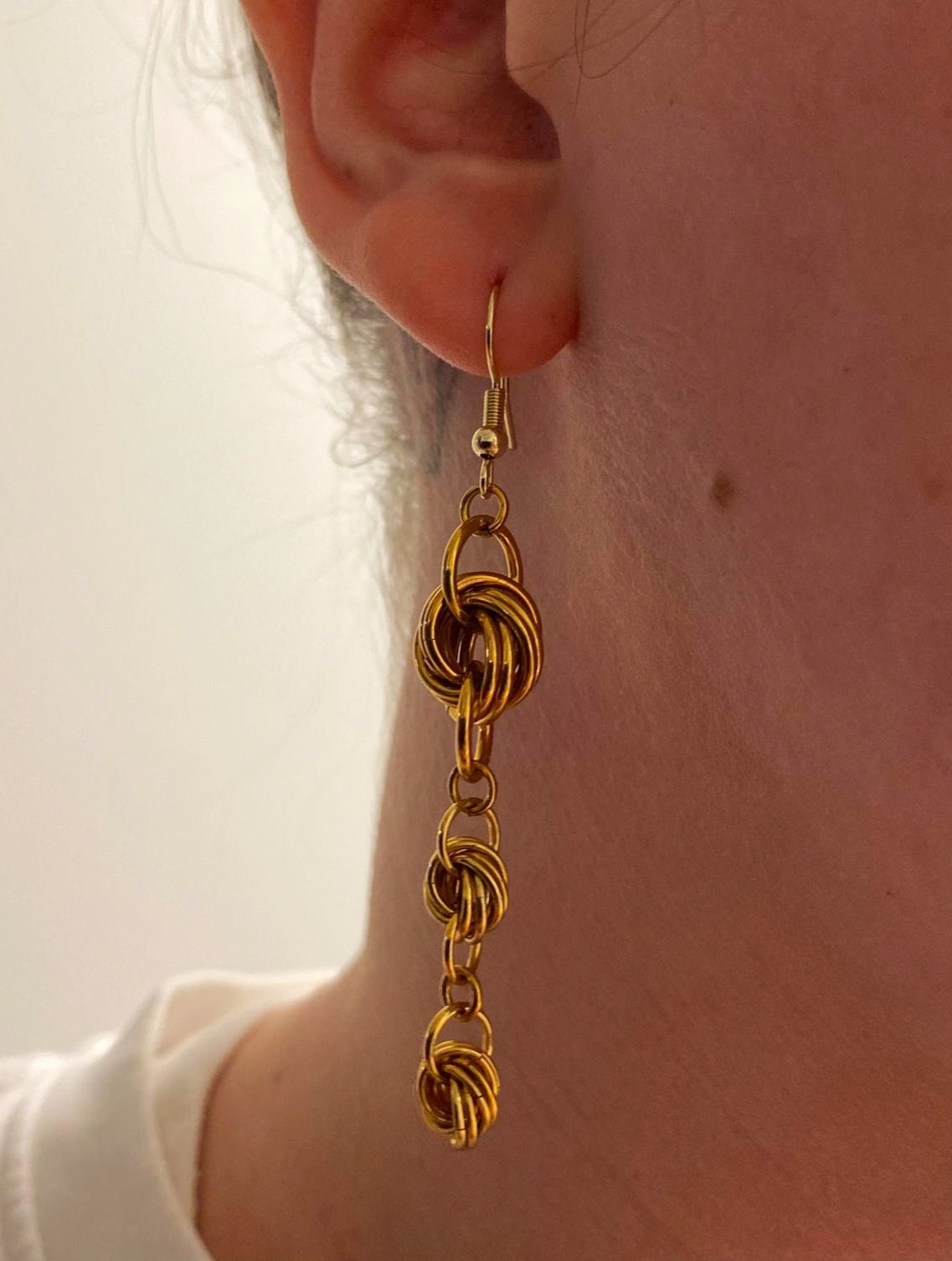 Earrings, honey