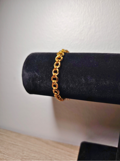 Mobius bracelet, gold