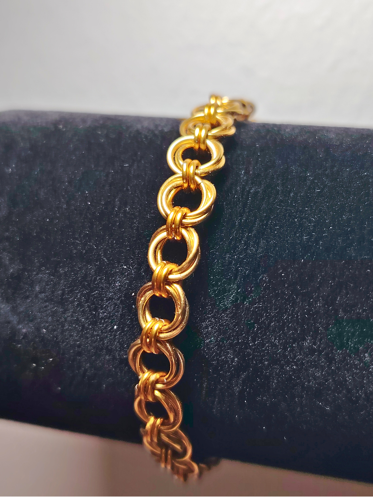 Mobius bracelet, gold