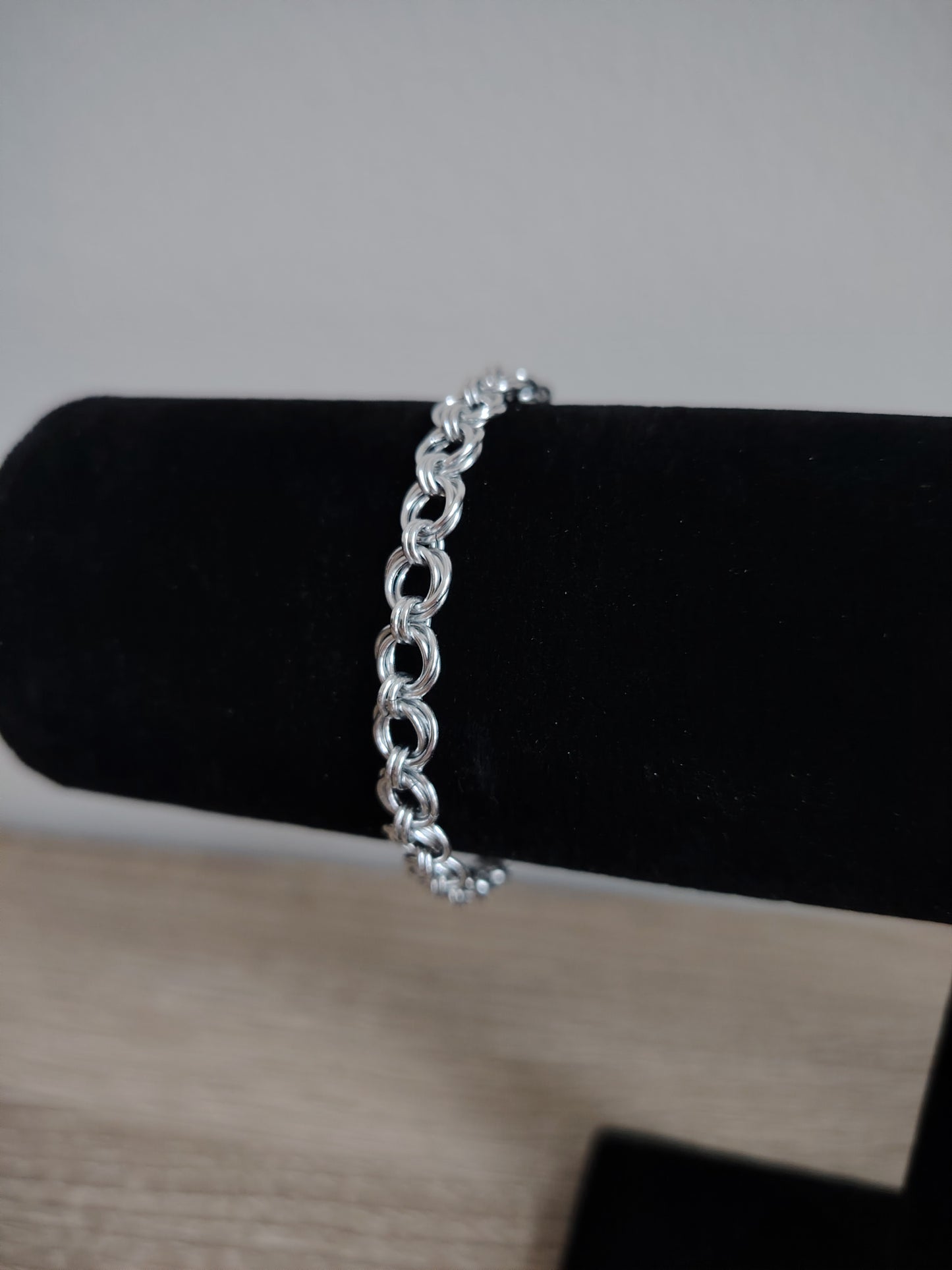 Mobius bracelet, silver-gold